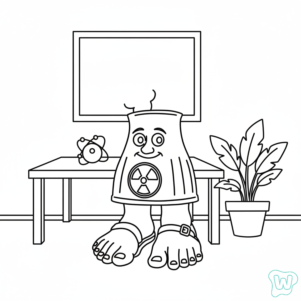 Centralucci Nuclearucci páginas para colorear fáciles