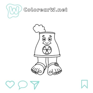 Centralucci Nuclearucci para colorear (PDF para imprimir gratis) thumbnail