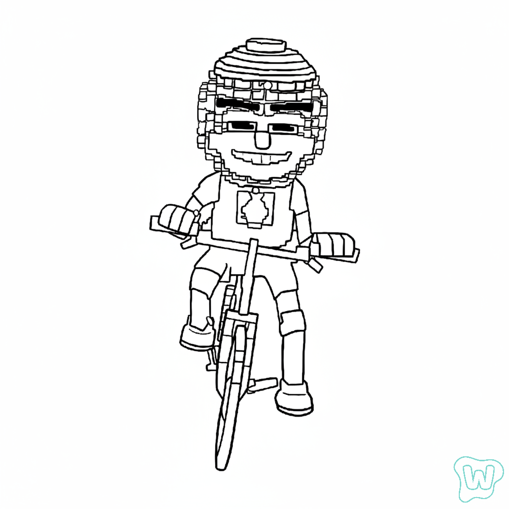 páginas para colorear Chicleteira Bicicleteira imprimibles gratis