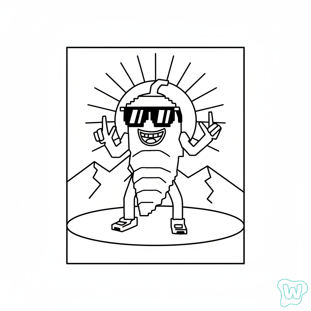 páginas para colorear de árboles Chillin Chili gratis