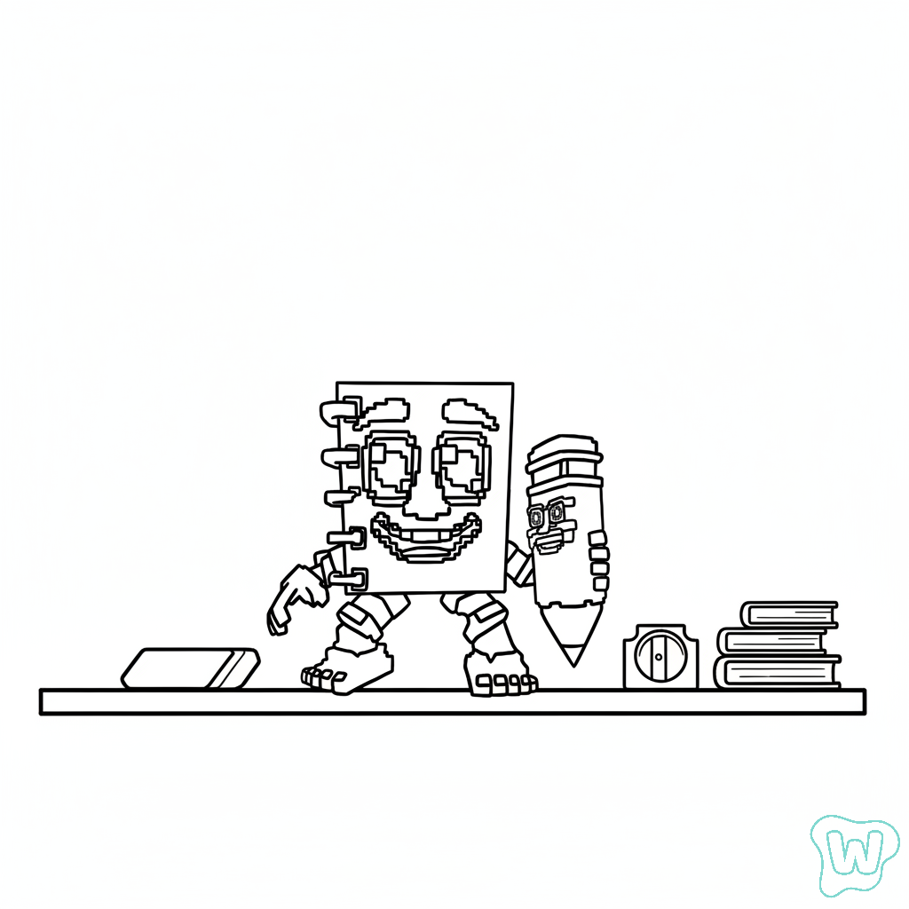 páginas para colorear Cuadramat and Pakrahmatmamat gratis