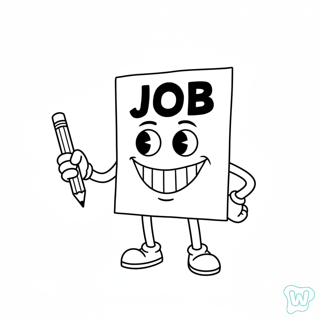 Job Job Job Sahur páginas para colorear imprimibles 1