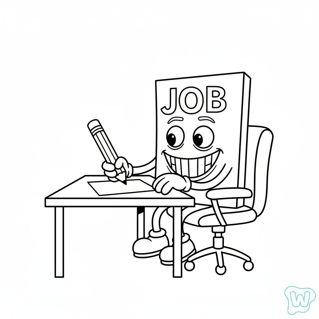 páginas para colorear imprimibles gratis Job Job Job Sahur (5).1