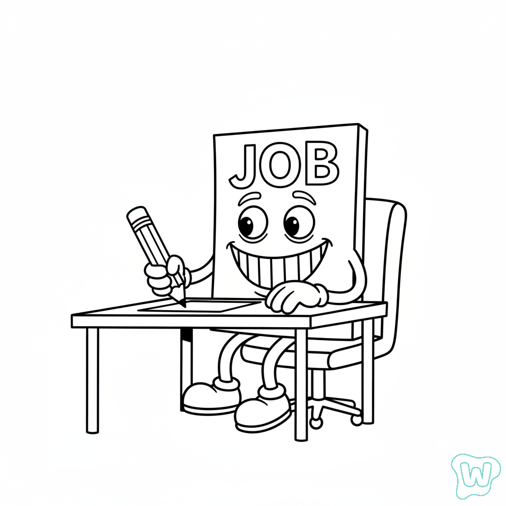 Job Job Job Sahur para colorear gratis 1