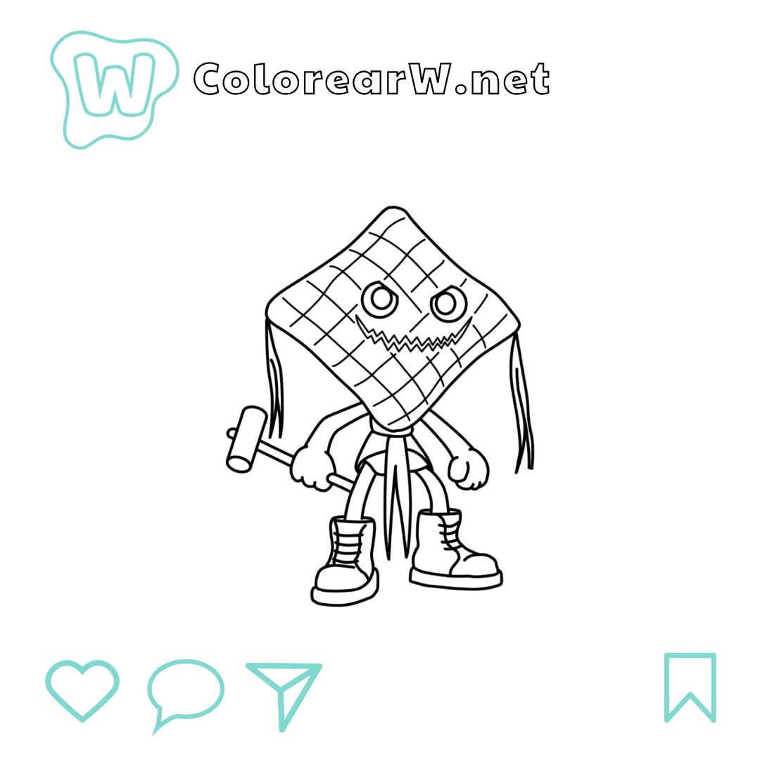 Ketupat Kepat para colorear (PDF para imprimir gratis) thumbnail