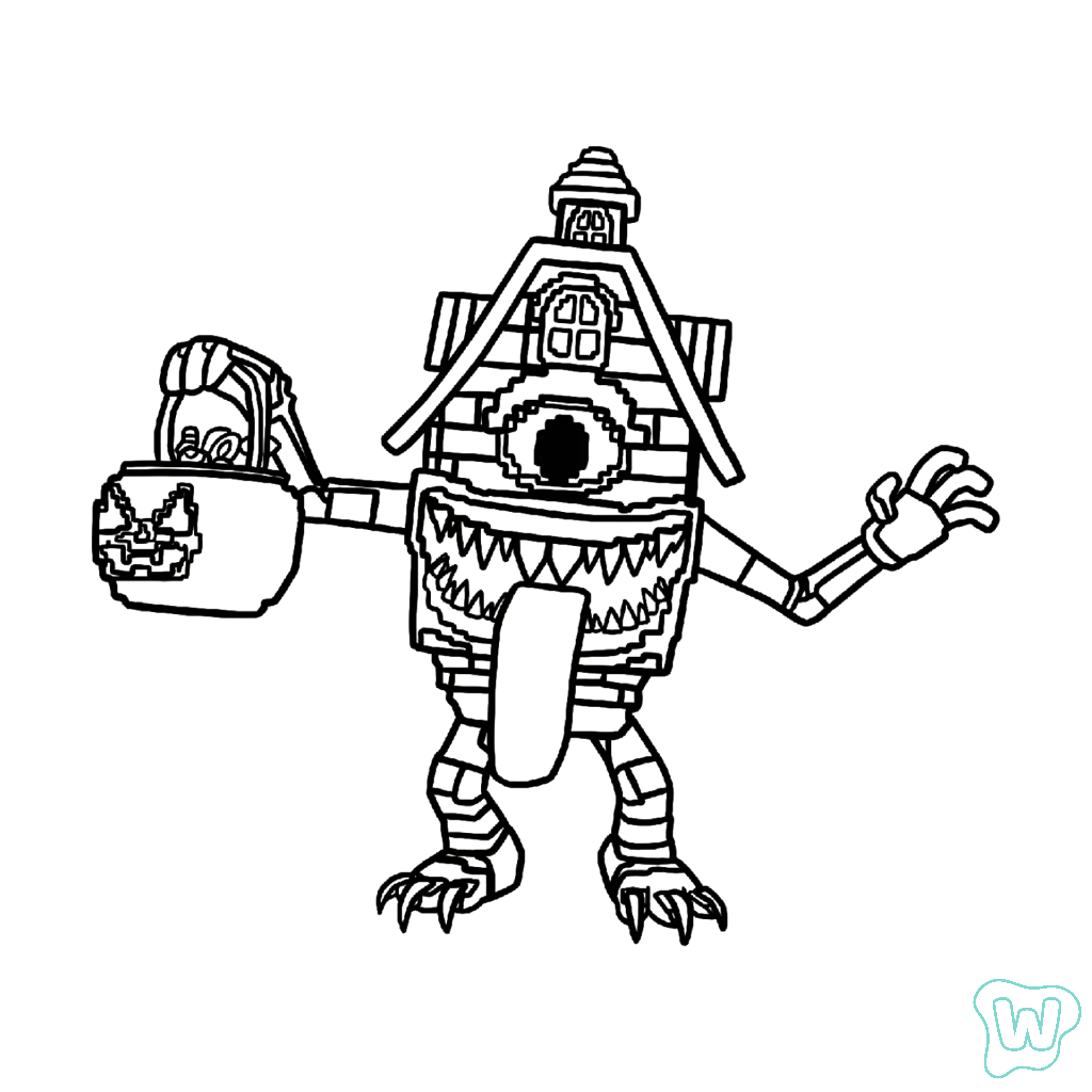 La Casa Boo colorear y Imprimir PDF