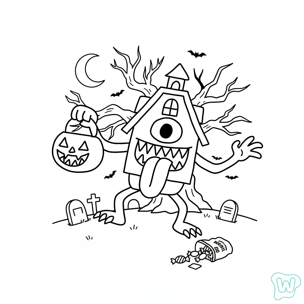 La Casa Boo páginas para colorear gratis