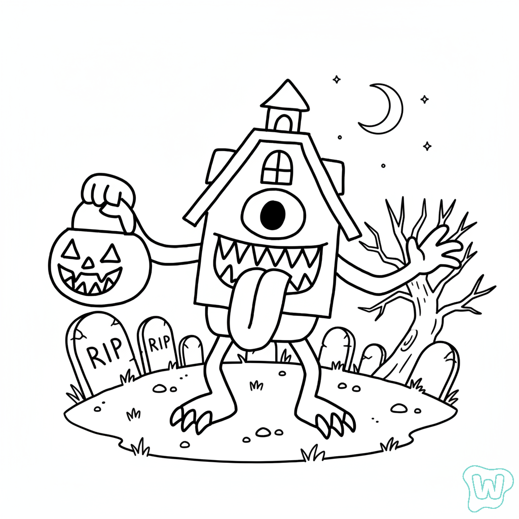 páginas para colorear para La Casa Boo (4).1