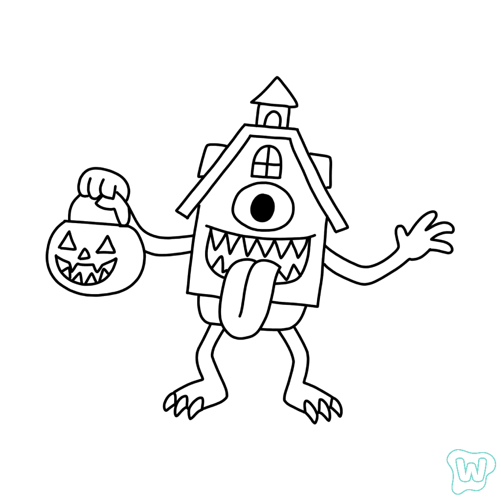 páginas para colorear para La Casa Boo