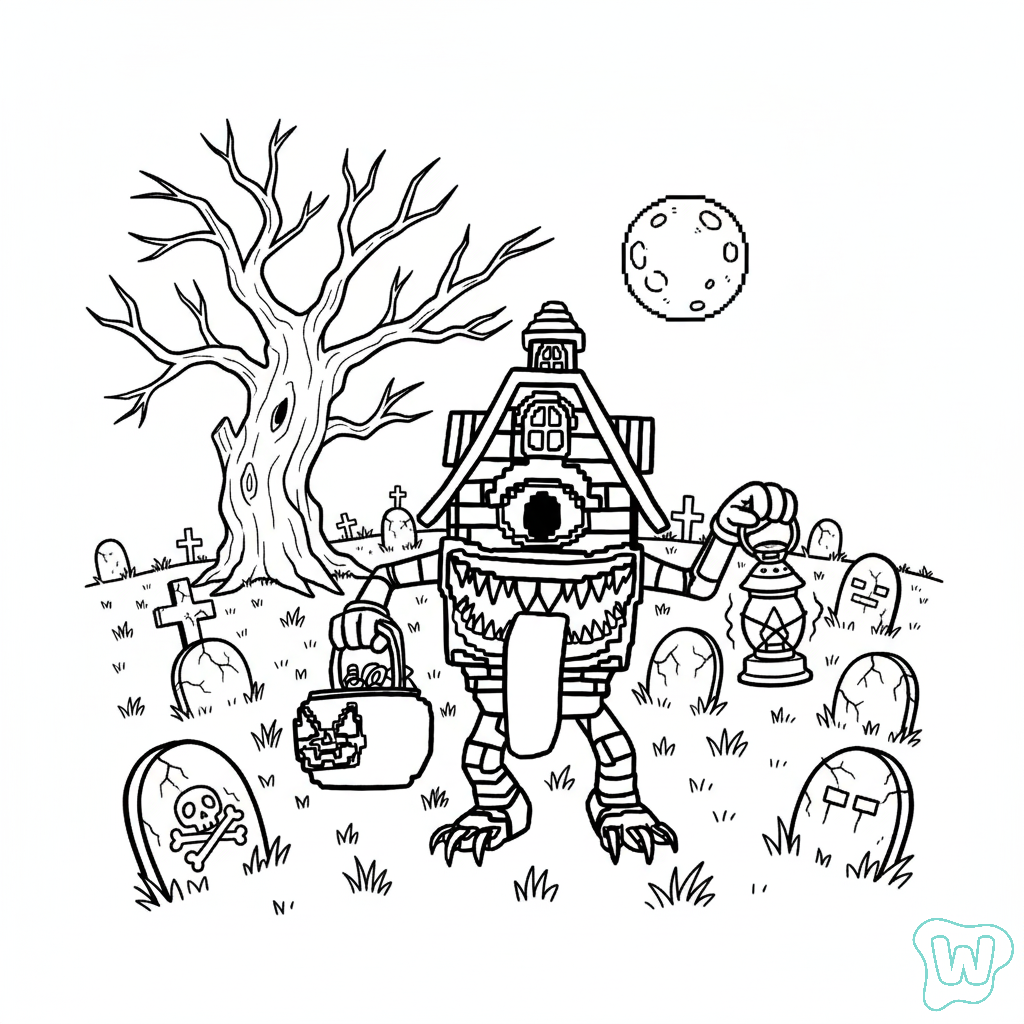 dibujos para colorear La Casa Boo