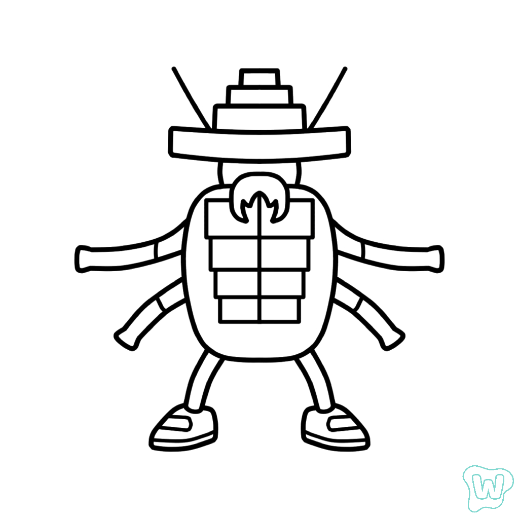 La Cucaracha para colorear