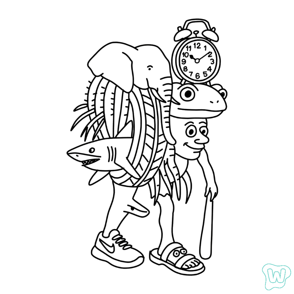 páginas para colorear imprimibles La Grande Combinasion