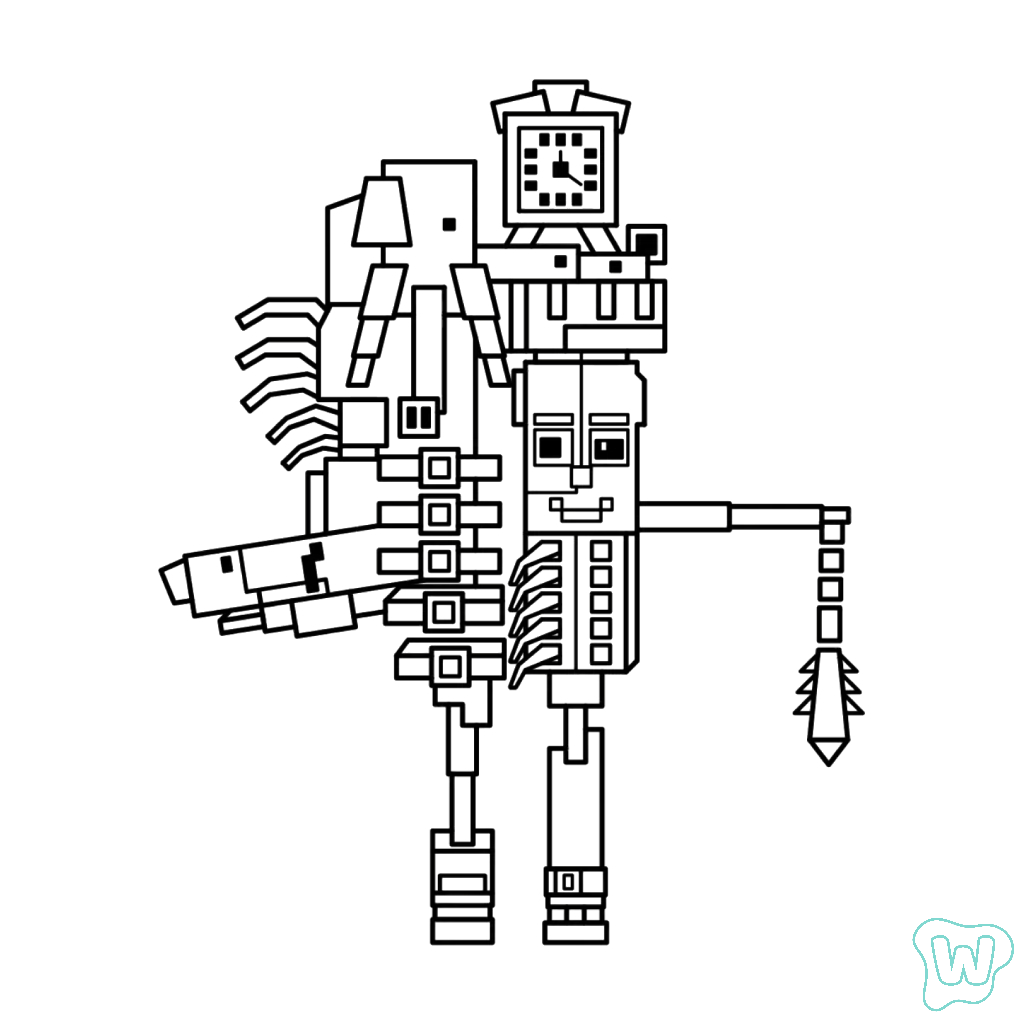 páginas para colorear gratis La Grande Combinasion para adultos