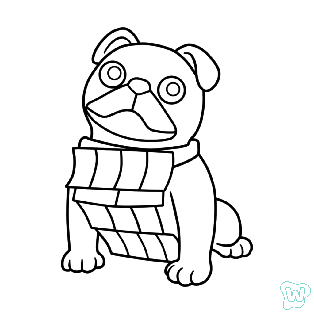 Money Money Puggy páginas para colorear para adultos pdf