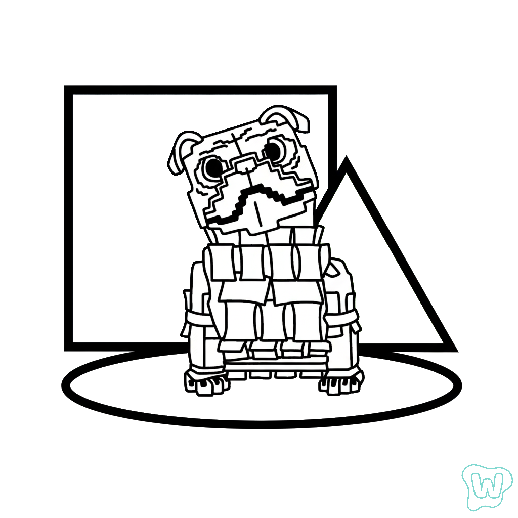 páginas para colorear de árboles Money Money Puggy gratis