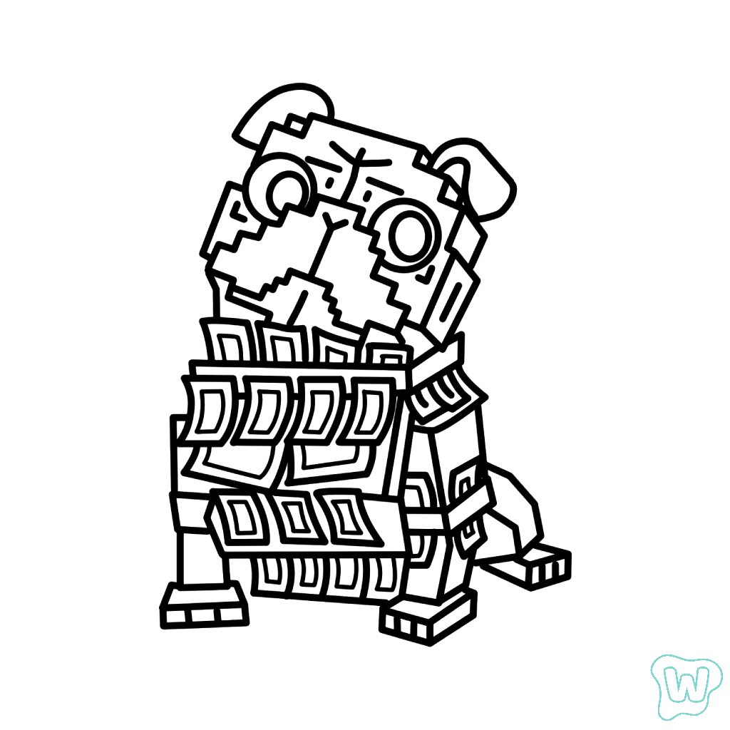 Money Money Puggy páginas para colorear gratis