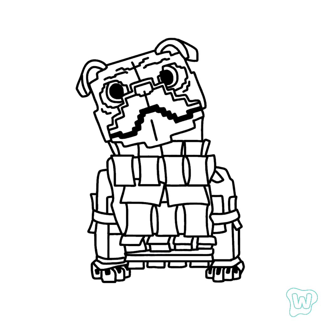 Money Money Puggy colorear y Imprimir PDF gratis