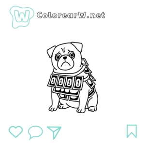 Money Money Puggy para colorear (PDF para imprimir gratis) thumbnail