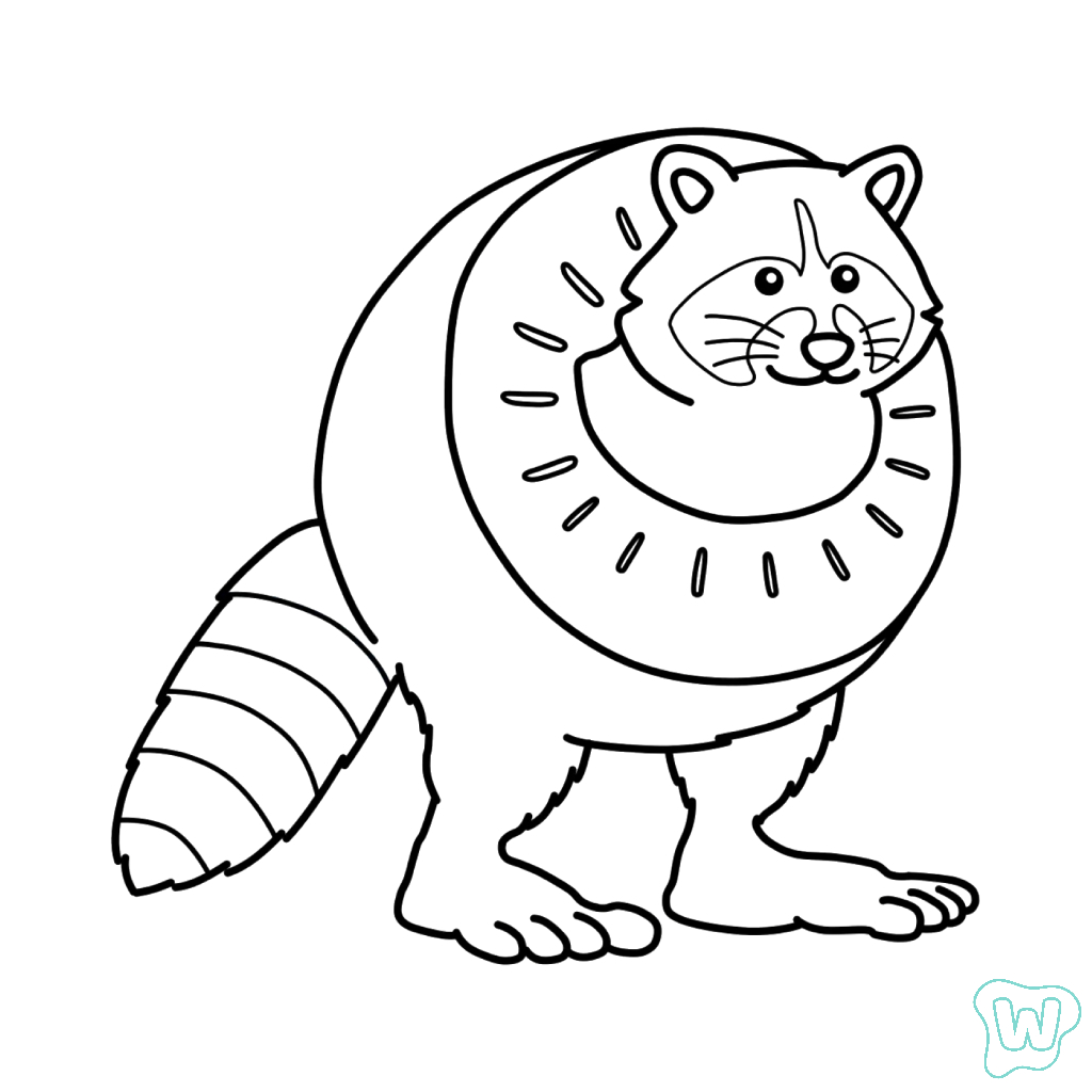 Pipi Kiwi adornos para colorear