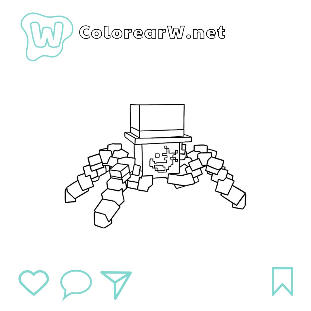 Sammyni Spyderini para colorear (PDF para imprimir gratis) thumbnail