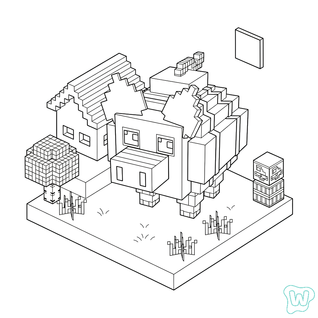 páginas para colorear detalladas de Svinina Bombardino