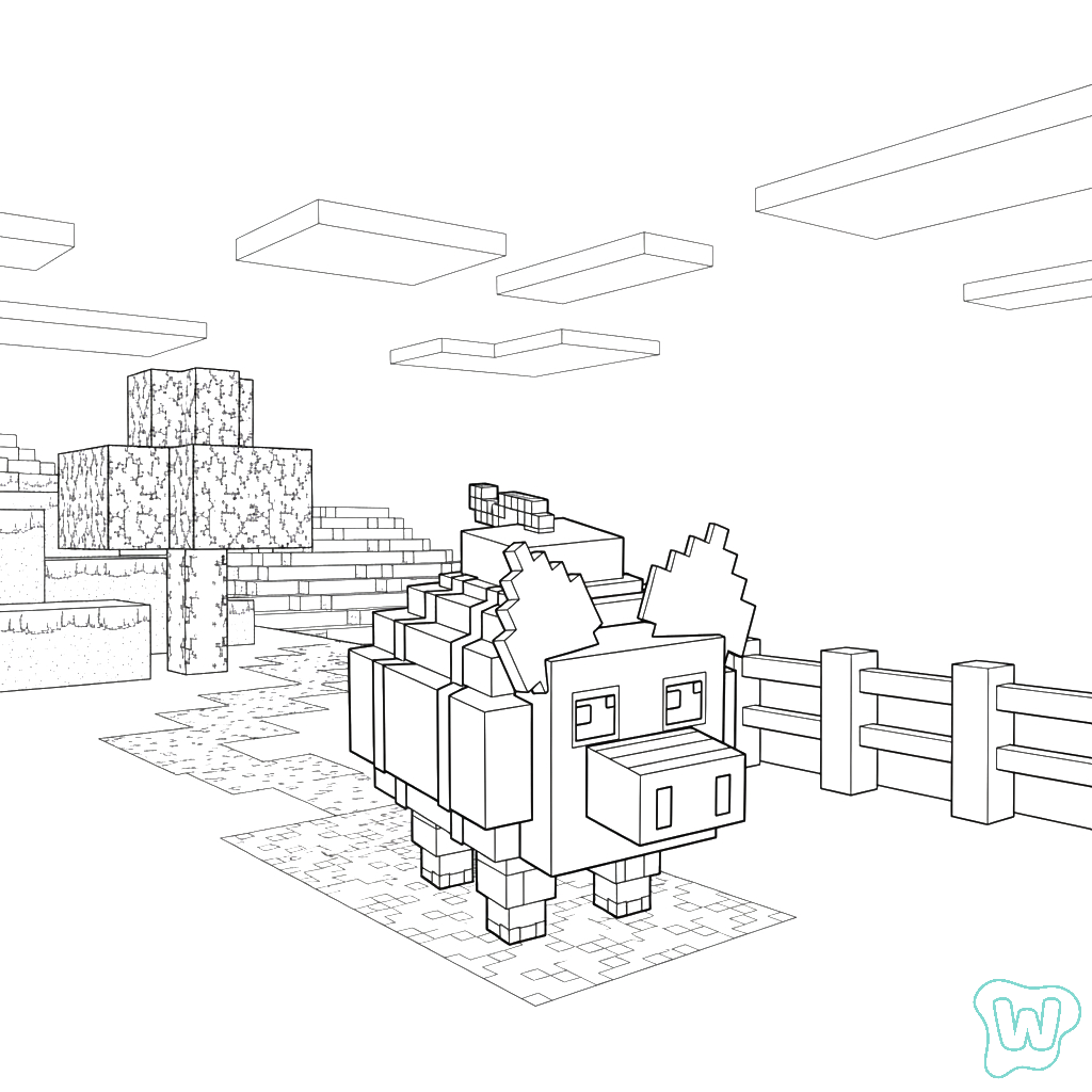 Svinina Bombardino para colorear gratis