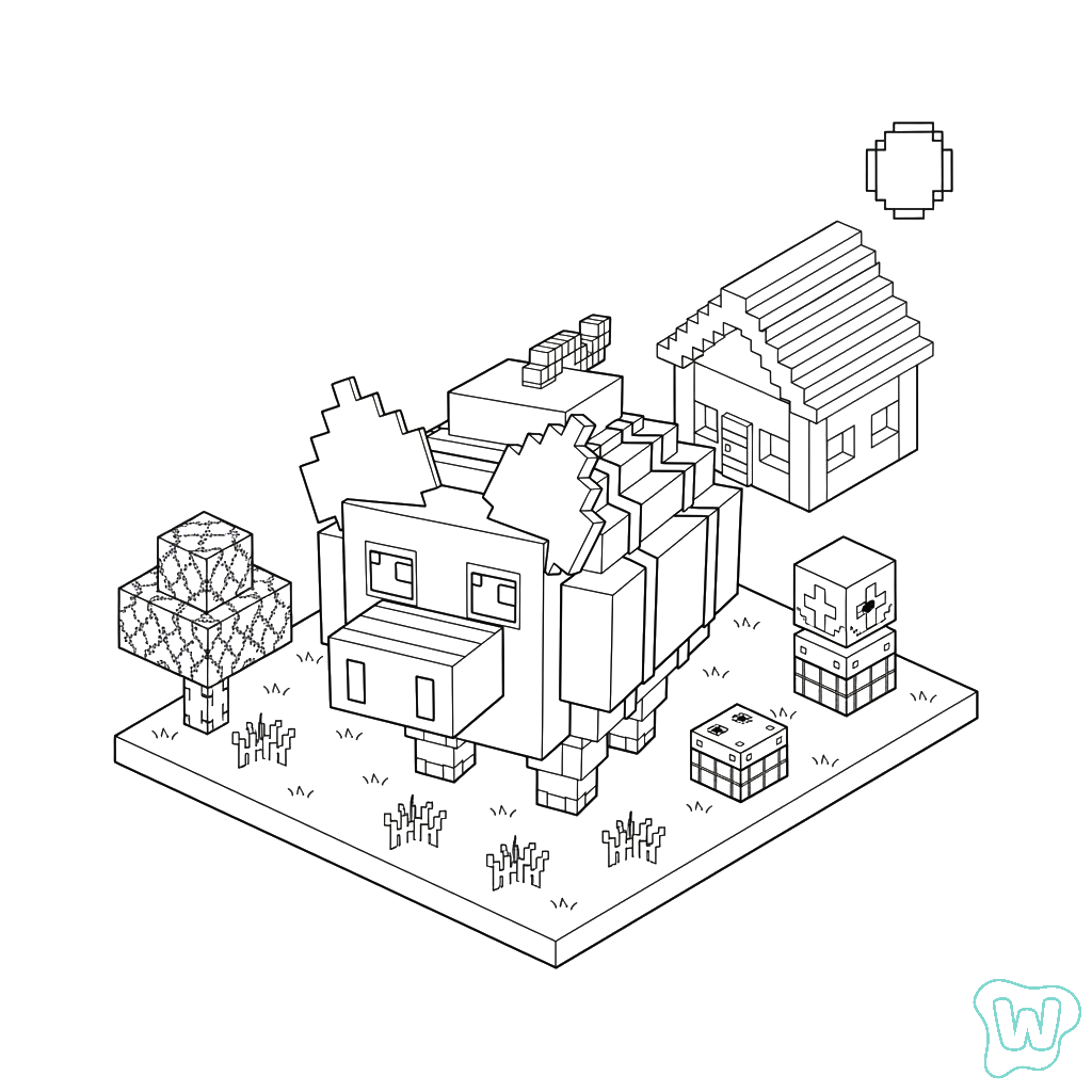 Svinina Bombardino páginas para colorear imprimibles