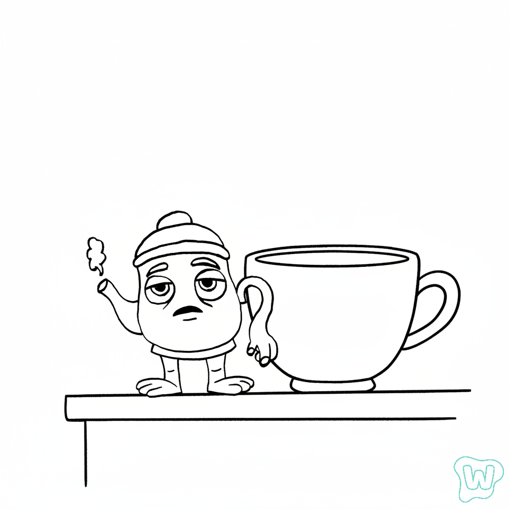 páginas para colorear kawaii lindas Ta Ta Ta Sahur