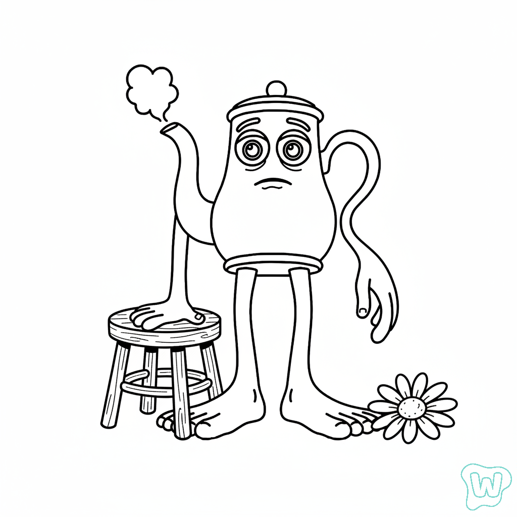 páginas para colorear Ta Ta Ta Sahur imprimibles