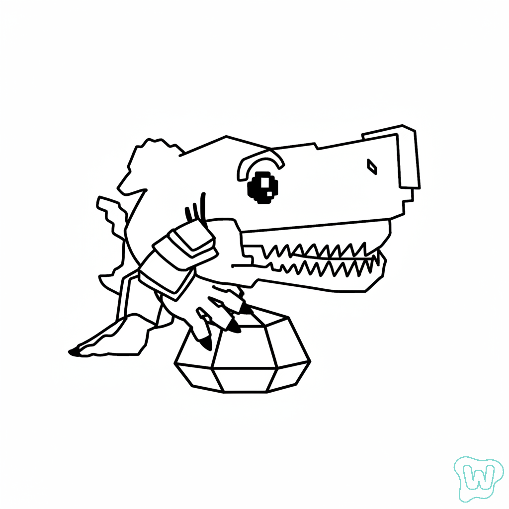 páginas para colorear detalladas de Tralaledon