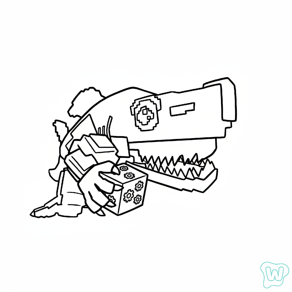 Tralaledon para colorear y Imprimir PDF 1