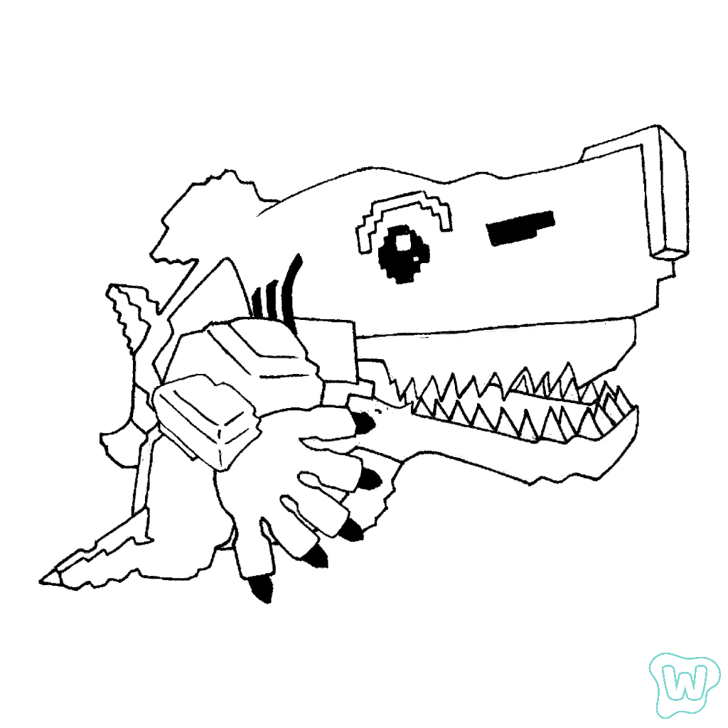 Tralaledon páginas para colorear para niños