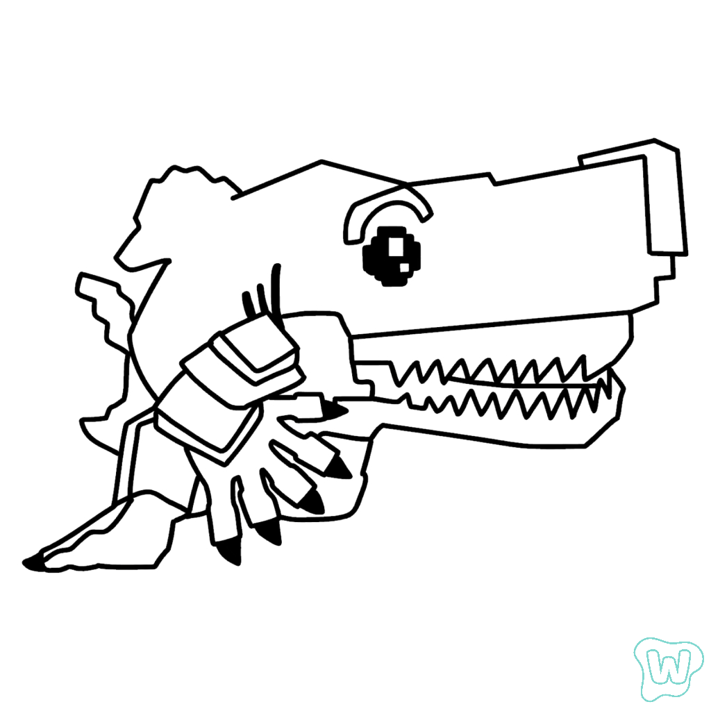 Tralaledon para colorear y Imprimir PDF