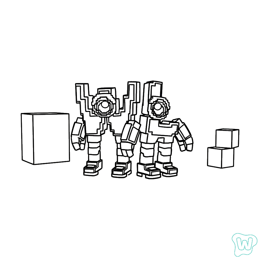 W or L páginas para colorear de adornos