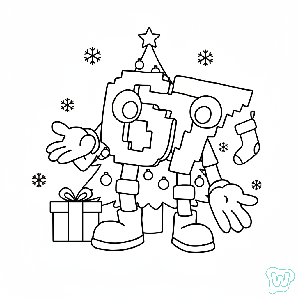 colorear páginas de 67 Navidad