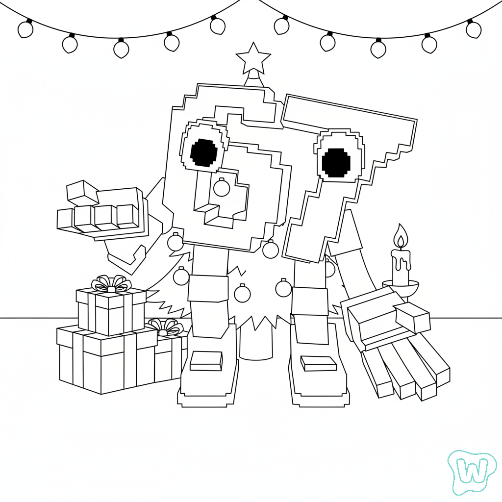 67 Navidad páginas para colorear fáciles