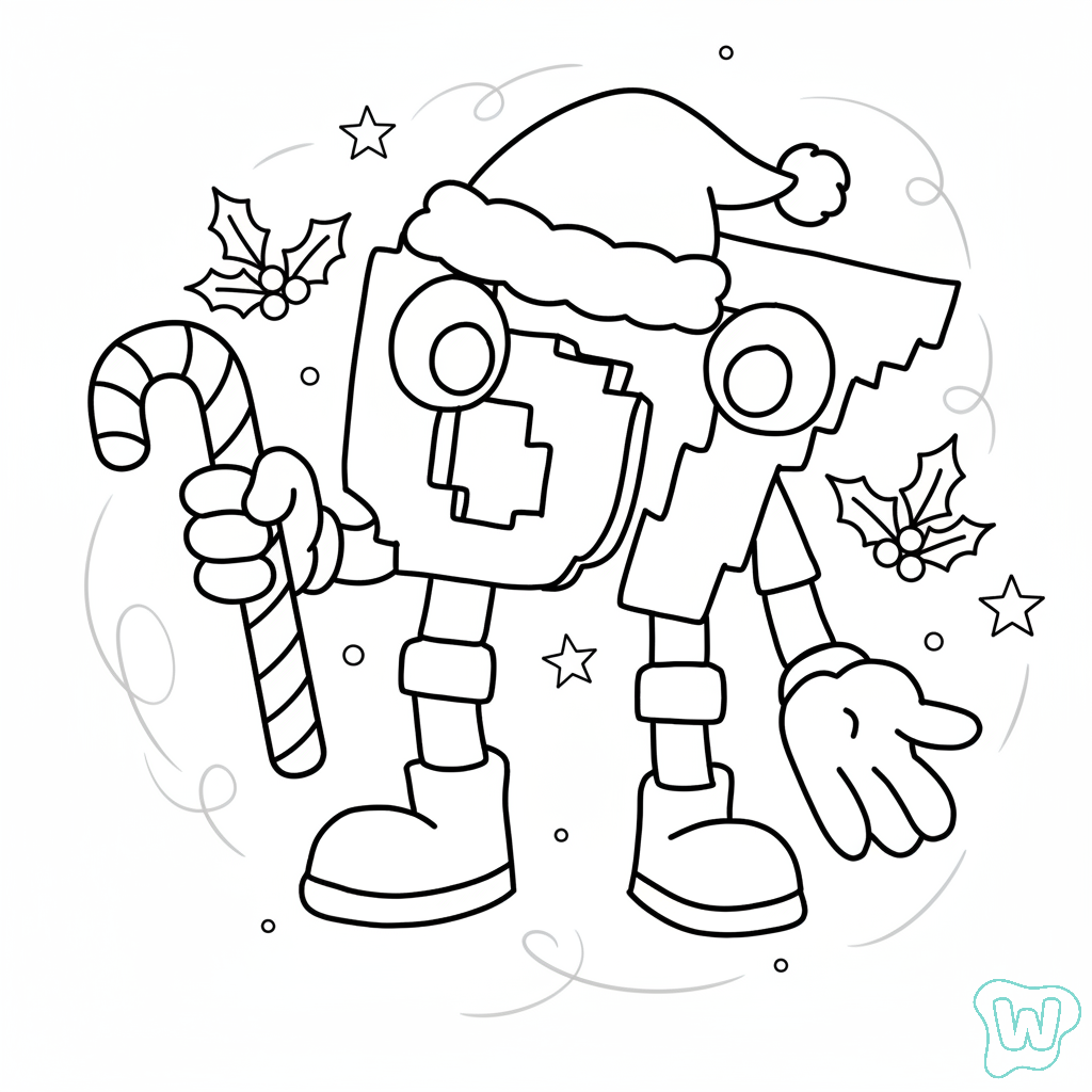 páginas para colorear fáciles de 67 Navidad 1