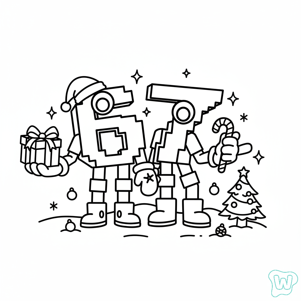 divertidas páginas para colorear 67 Navidad