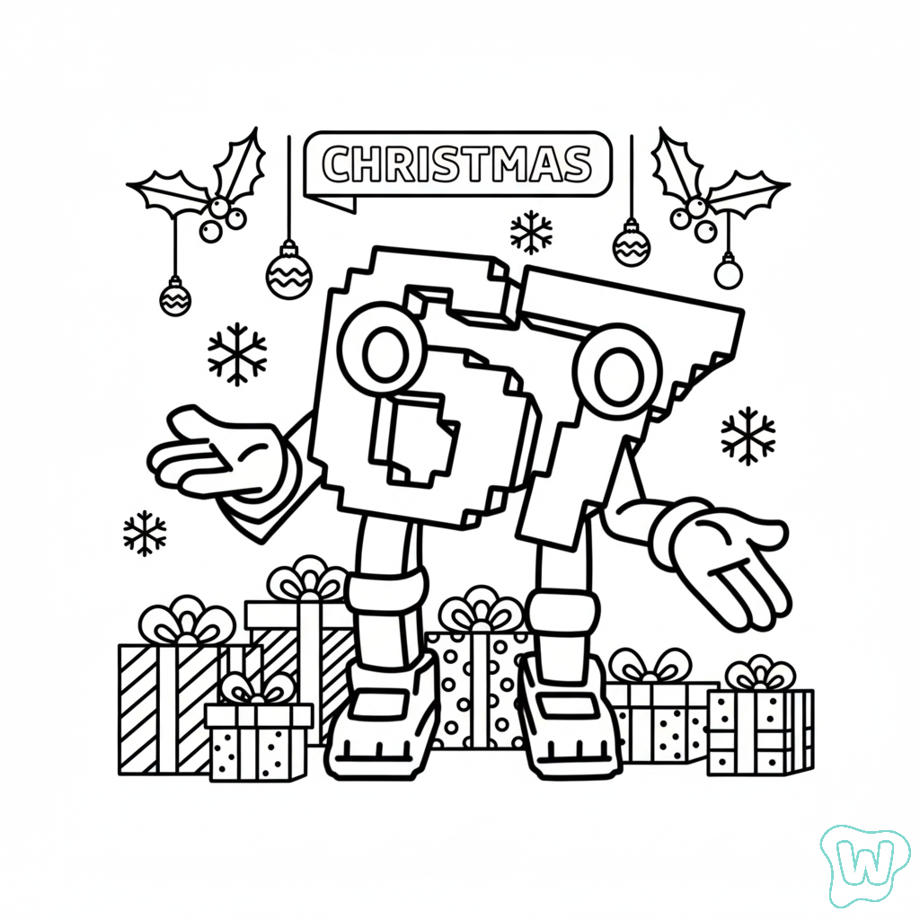 páginas para colorear fáciles de 67 Navidad