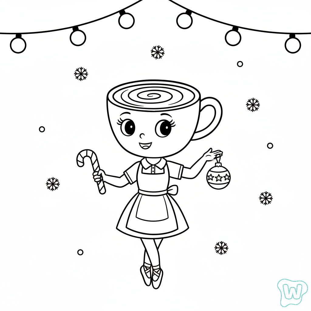 Ballerina Cappuccina Navidad imprimir PDF gratis