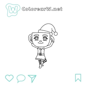 Ballerina Peppermintina para colorear (PDF para imprimir gratis) thumbnail