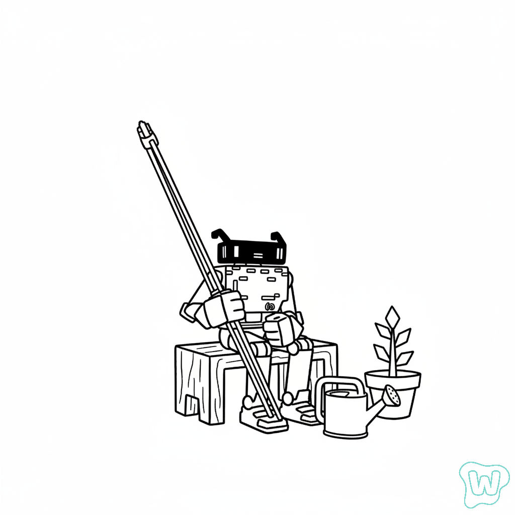 Brasilini Berimbini páginas para colorear para niños