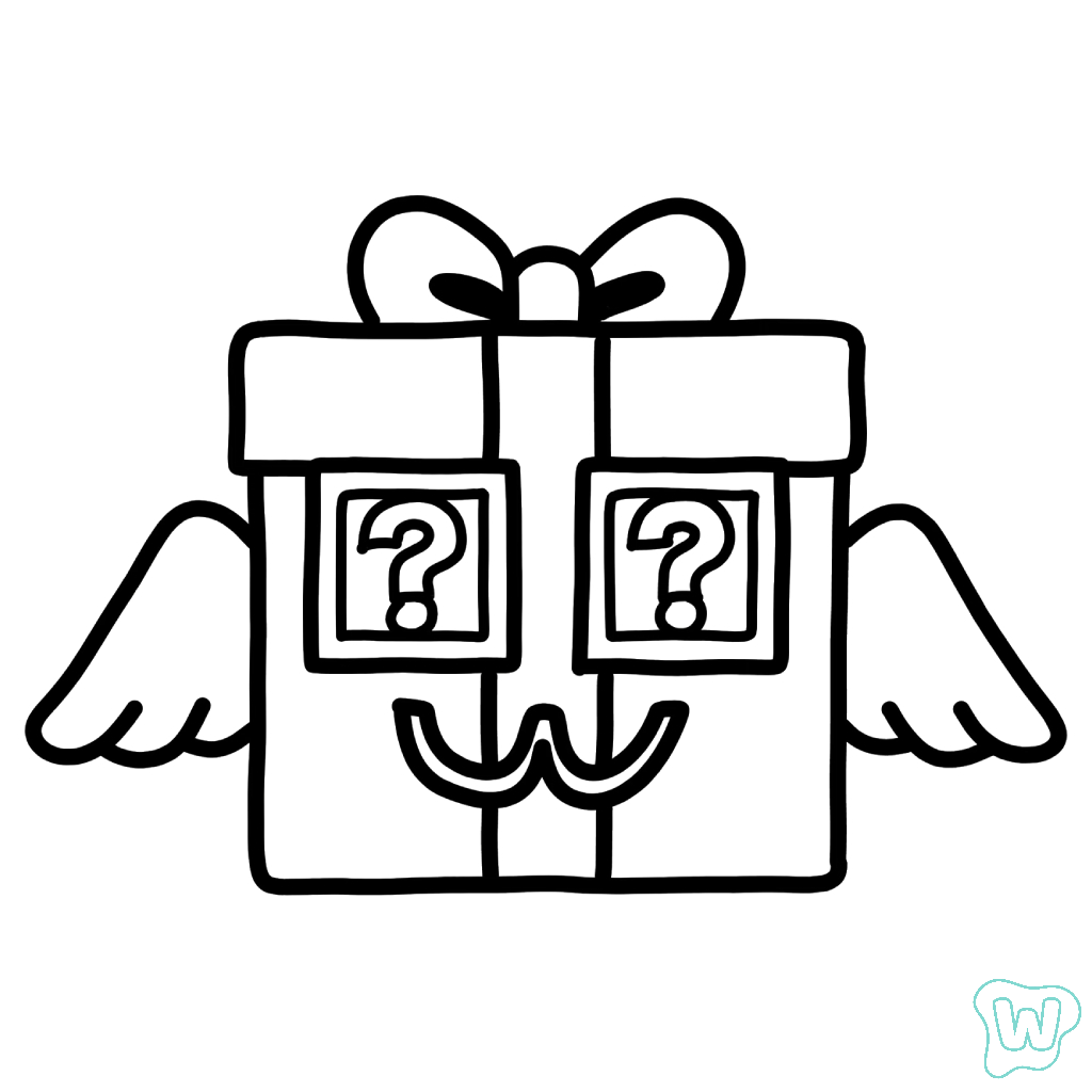 Festive Lucky Block adornos para colorear