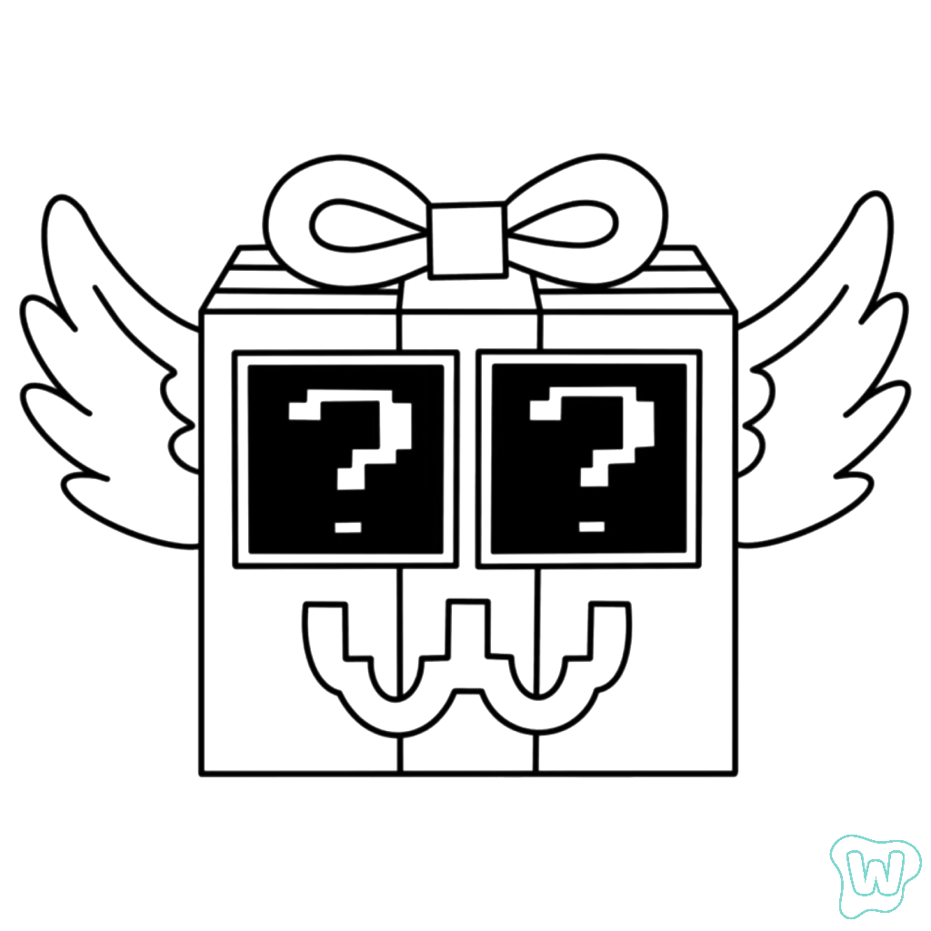 Festive Lucky Block páginas para colorear gratis