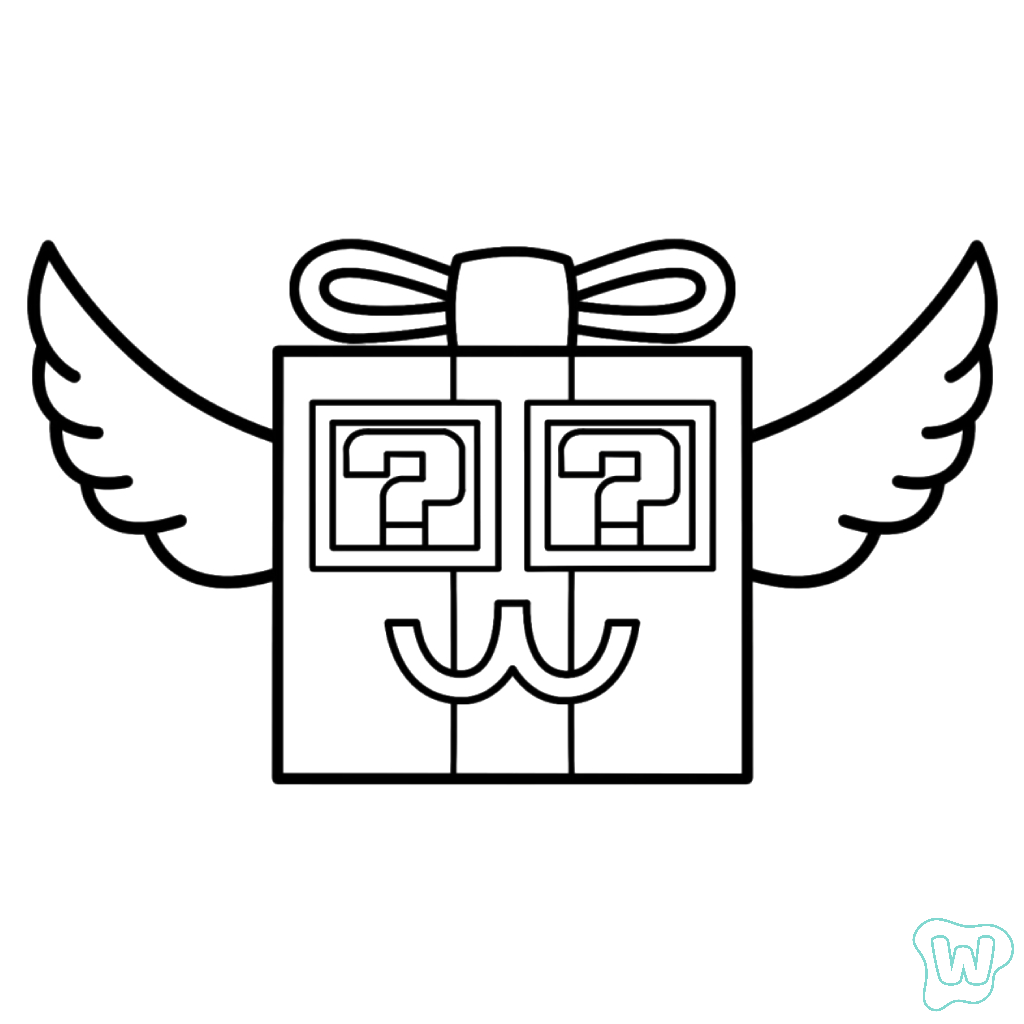 Festive Lucky Block páginas para colorear gratis 1