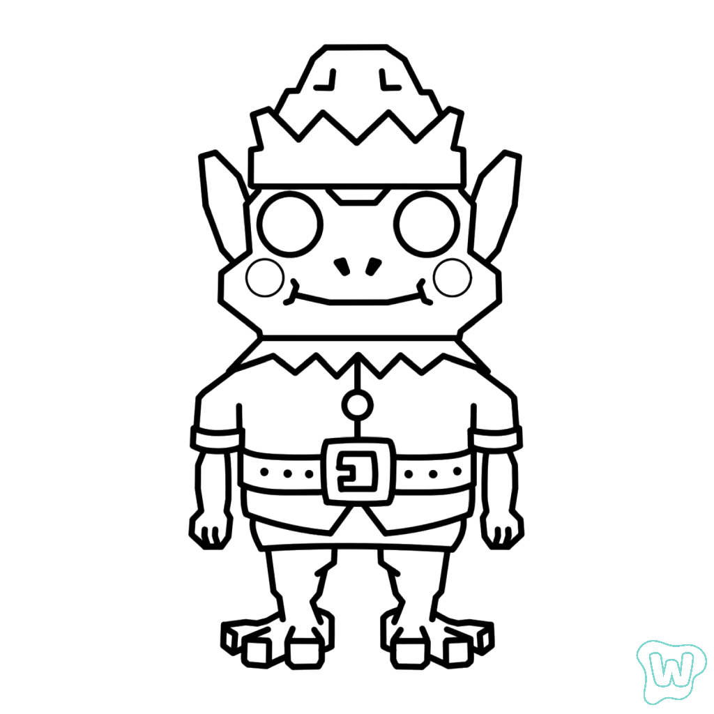 Frogo Elfo colorear y Imprimir PDF