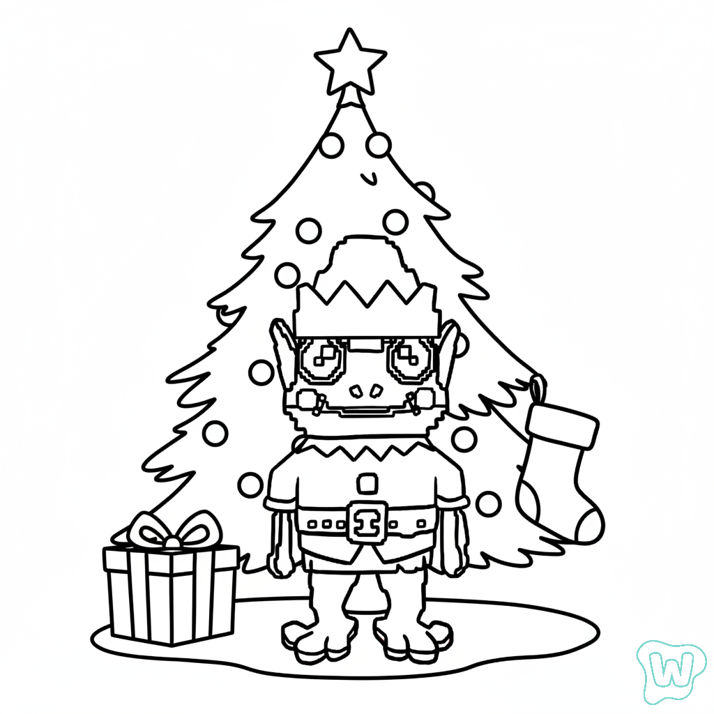 lindas páginas para colorear Frogo Elfo