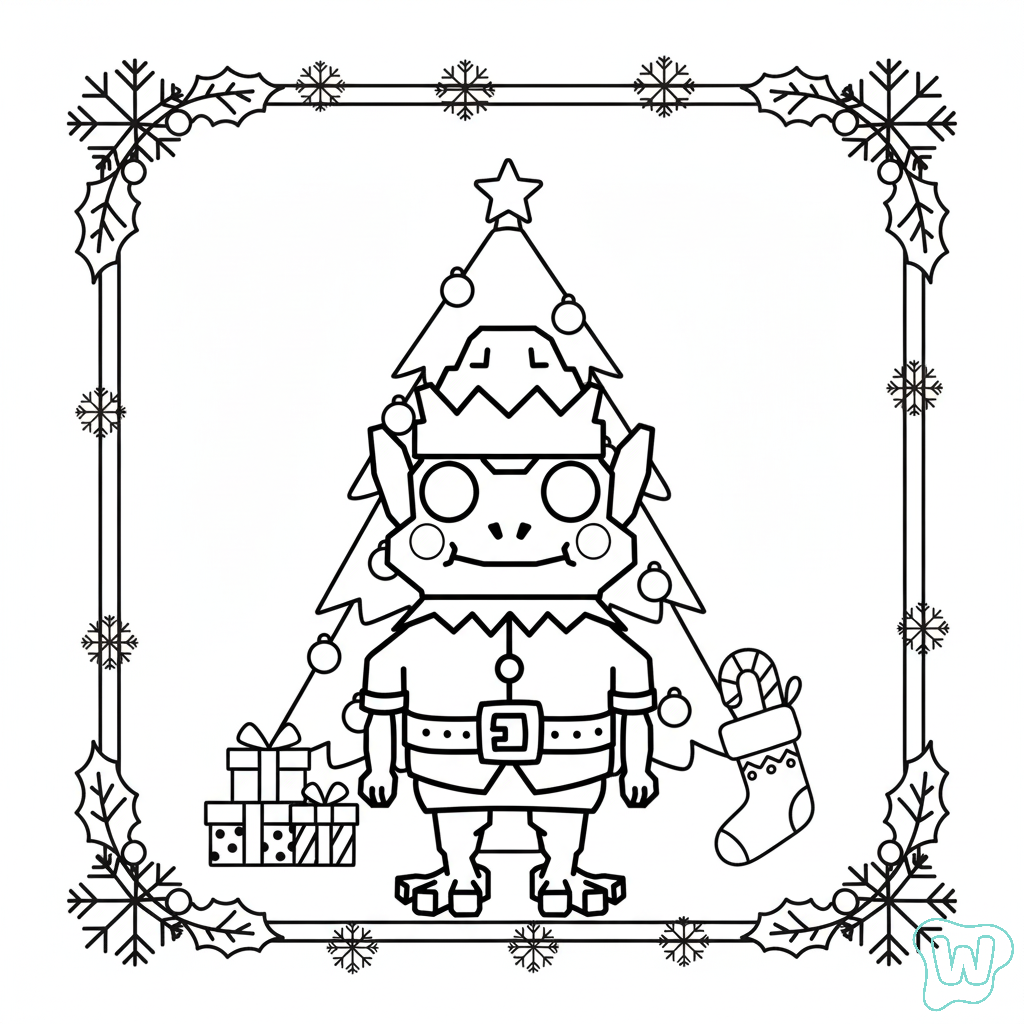 páginas para colorear Frogo Elfo imprimibles gratis