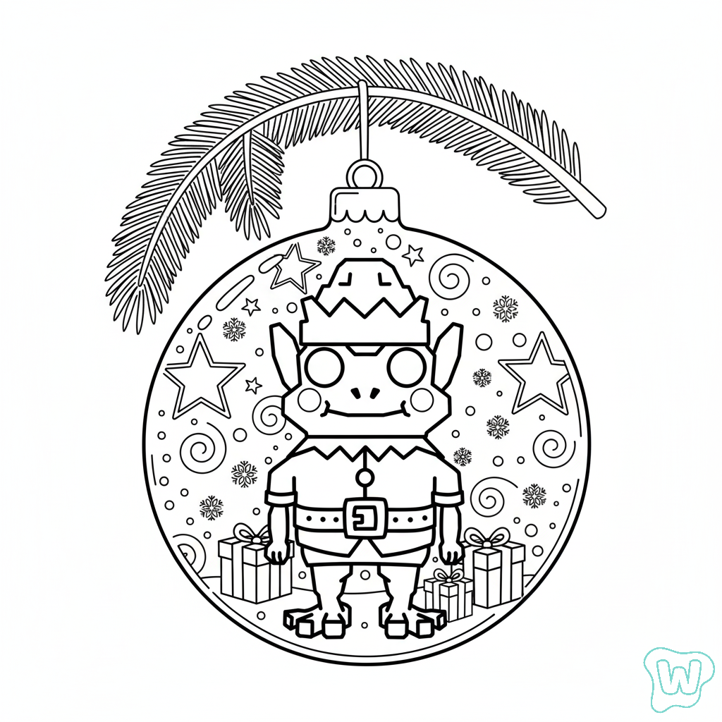 para colorear Frogo Elfo