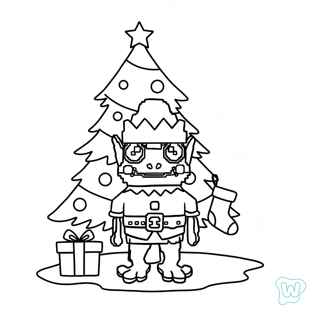 dibujos para colorear grinch Frogo Elfo